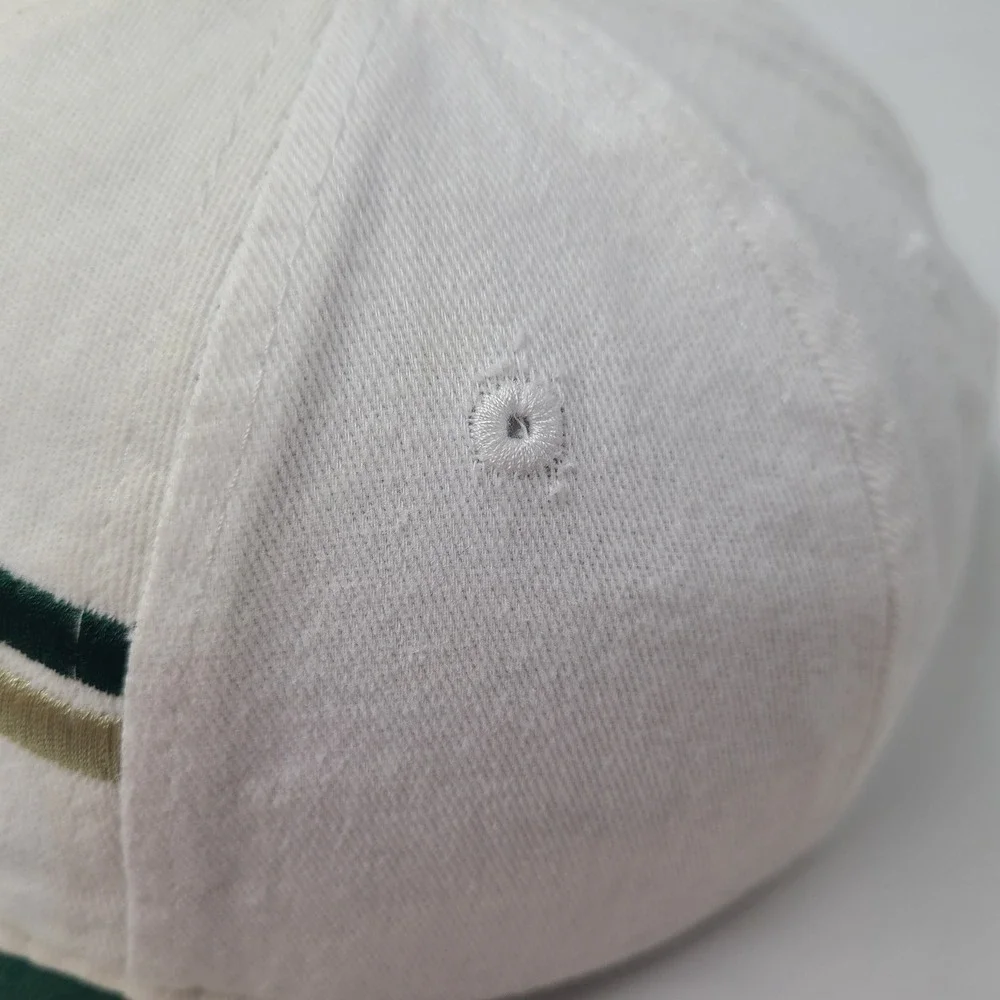 Youth USF Bulls Hat Strapback Cream White Green NCAA University of South Florida
